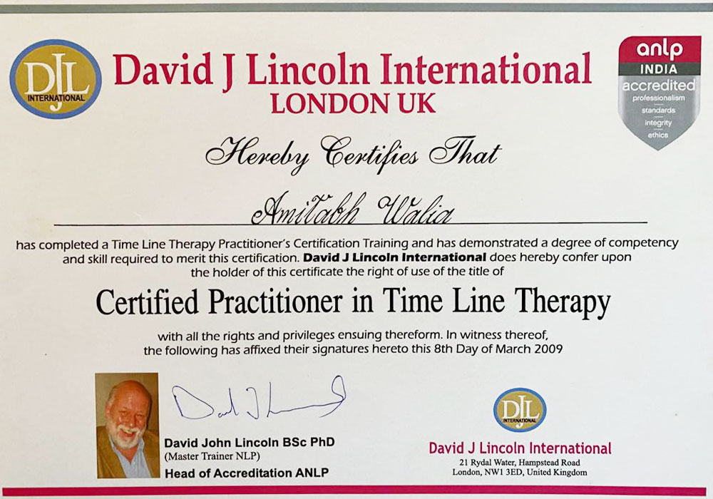 certified practitioner n timeline therapy